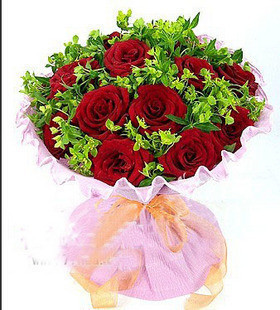 爱情鲜花・红玫瑰・心心相印